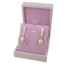 Brinco De Pérola Banhado a Ouro 18K Feminino Redondo Pendurado Bijou Art