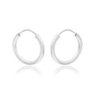 Brinco de Prata 925 Argola Fio Redondo 13mm