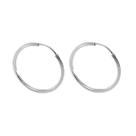 Brinco de Prata Argola Lisa 22mm