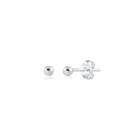 Brinco de Prata Bolinha 3mm