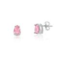 Brinco de Prata Galeria Gota Rosa