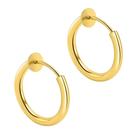 brinco de pressão Aço Dourado masculino não precisar furo
