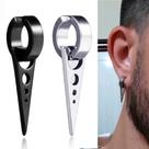 brinco de pressão em aço inox prata preto Titânio Aço Triângulo Seta Clip placa com furos brinco de pressão em aço inox prata preto Titânio Aço Triângulo Seta Clip placa com furos