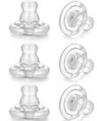 Brinco de silicone Formulen, substituições em ouro 18K, 6 unidades