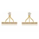 Brinco Delicado Ear Jacket - Design Linha Brilhante