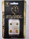 Brinco deluxe - daisy verde com amarelo dourado ld6811y