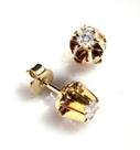 Brinco Diamante Classico 26 Pontos Ouro 18K Classico K610