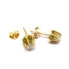 Brinco Diamantes Classico 24 Pontos Ouro 18K 750 K595