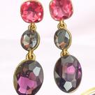 Brinco Dondocas Cor:rosa e roxo