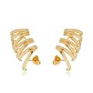 Brinco Ear Cuff Banhado a Ouro (SEMIJOIA)