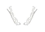 Brinco Ear Cuff Borboletas Prata Legítima Brinco Ear Cuff Borboletas Prata Legítima
