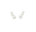 Brinco Ear Cuff com Três Pérolas Shell Banhado a Ouro - Acessório Elegante