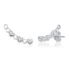 Brinco Ear Cuff Coração Em Prata 925