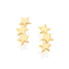 Brinco ear cuff estrela folheado a ouro 18k/522270