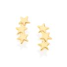 Brinco ear cuff estrelas folheado a ouro 522270 Rommanel