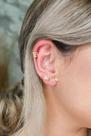 Brinco Ear Cuff Estrelas Pequenas Banhado Em Ouro 18k Cor:dourado