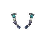 Brinco Ear Cuff Luxo Colors Banhado a Ródio Negro - Semijoias