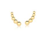 Brinco Ear Cuff Meias Bolas Lisas Banhado a Ouro - Joia Elegante Brinco Ear Cuff Meias Bolas Lisas Banhado a Ouro - Joia Elegante