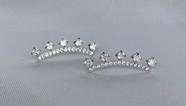 Brinco ear cuff pedras zirconias