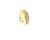 Brinco Ear cuff PP lilás ouro