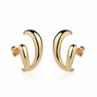 Brinco Ear Hook Class Banhado a Ouro (SEMIJOIA)