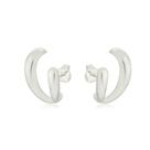 Brinco Ear Hook Class Banhado a Prata (SEMIJOIA)