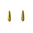Brinco ear hook gota longa banhado a ouro