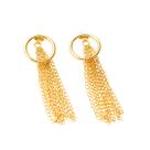 Brinco Ear Jacket Circulo com Franja
