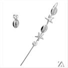 Brinco Ear Pin Buzios e Estrelas