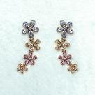 Brinco Earcuff Flor 3 Ouros Zircônia Semijoia Lizzy Fatin Brinco Earcuff Flor 3 Ouros Zircônia Semijoia Lizzy Fatin