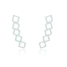 Brinco EarCuff quadrado de aço