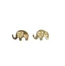 Brinco Elefante Cravejado Micro Zirconias Dourado Lizzy Fatin
