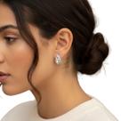 Brinco Elegante com Pérolas e Zircônias Festa Feminino -