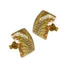 Brinco Em Ouro 18k 750 Chapa 6 Cores Quadrado