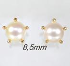 Brinco Em Ouro 18k 750 Pérolas Naturais