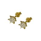 Brinco Em Ouro 18k 750 Solitário 4mm
