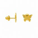 Brinco em Ouro 18K Borboleta - Joia Elegante e Exclusiva Brinco em Ouro 18K Borboleta - Joia Elegante e Exclusiva