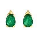 Brinco em Ouro 18K com Esmeralda Gota - Elegante e Exclusivo Brinco em Ouro 18K com Esmeralda Gota - Elegante e Exclusivo