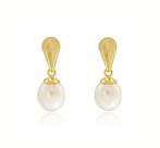 Brinco Em Ouro 18k Com Perola Natural Brinco Em Ouro 18k Com Perola Natural