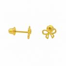Brinco em Ouro 18K Lacinho - Joia Elegante e Exclusiva Brinco em Ouro 18K Lacinho - Joia Elegante e Exclusiva