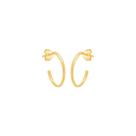 Brinco em Ouro 18k Meia Argola - AU8787