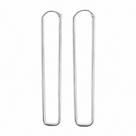 Brinco em Prata 925 com Design de Argola Retangular Brinco em Prata 925 com Design de Argola Retangular