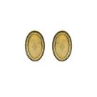 Brinco em quartzo rutilado dourado