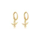 Brinco Espirito Santo Click Banhado A Ouro