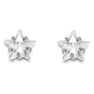 Brinco Estrela de Zirconia Banhado a Prata