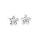 Brinco estrela do mar de prata maciça 925 820301 Rommanel Cor:Prata