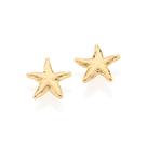 Brinco estrela do mar folheado a ouro 18k/525088