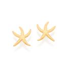 Brinco estrela do mar folheado a ouro 525434 Rommanel