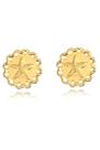 Brinco Estrela Do Mar Trabalhado Banhado Em Ouro 18k