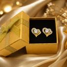 Brinco Feminino Argola folheado A Ouro 18k Flor Zirconia Ponto de Luz Delicado Lançamento Tendencia 2026